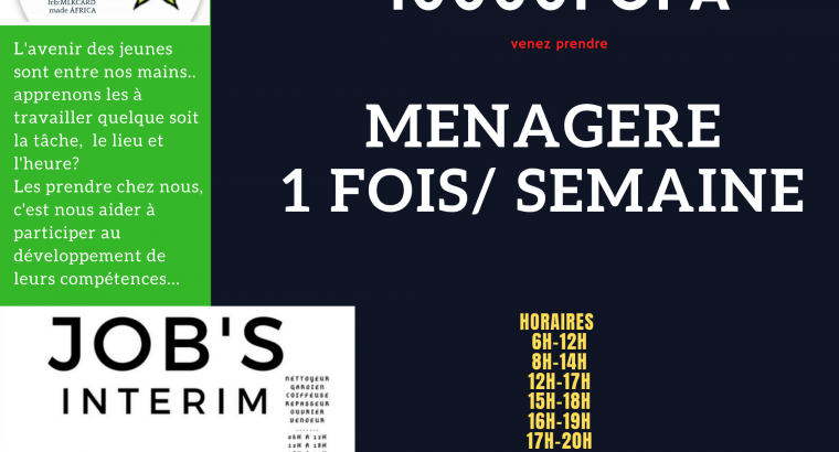 MENAGE BUREAU ET DOMICILE