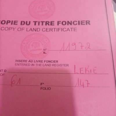 TERRAIN A VENDRE SUR MBANKOMO
